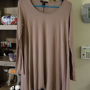 🍁 LIKE NEW Beige Long Sleeve Tunic/Small